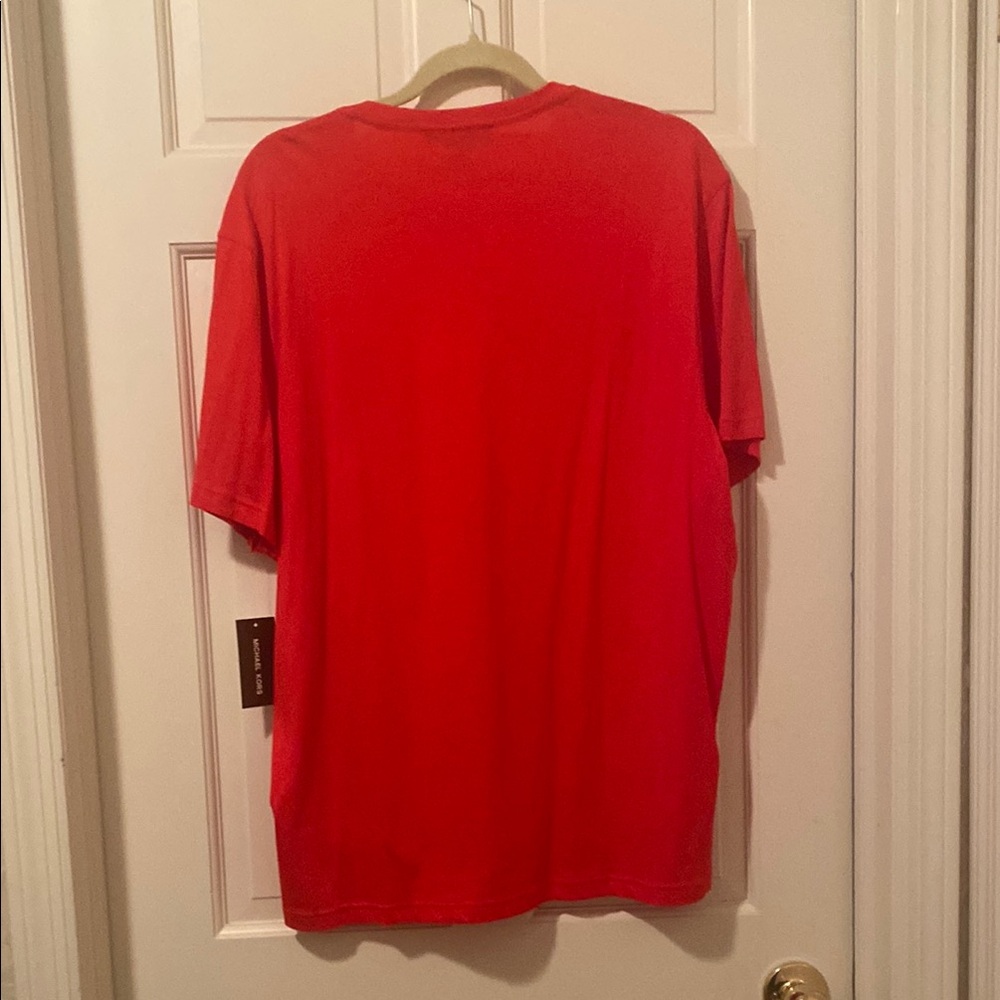 Michael Kors Vibrant Red Short Sleeve Tee - Picture 2 of 4